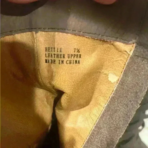 Kelsi Dagger Hattie Brown Leather Wedge Lace Up Boots Size 7.5 EUC - Picture 4 of 4